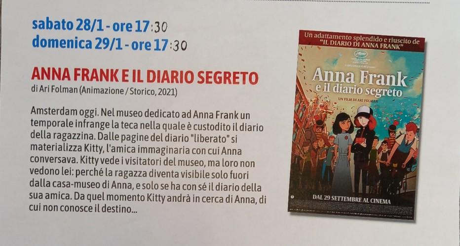 Film Anna Frank e il diario segreto a Cinema Nuovo di Omate da 28/01/2023  al 29/01/2023